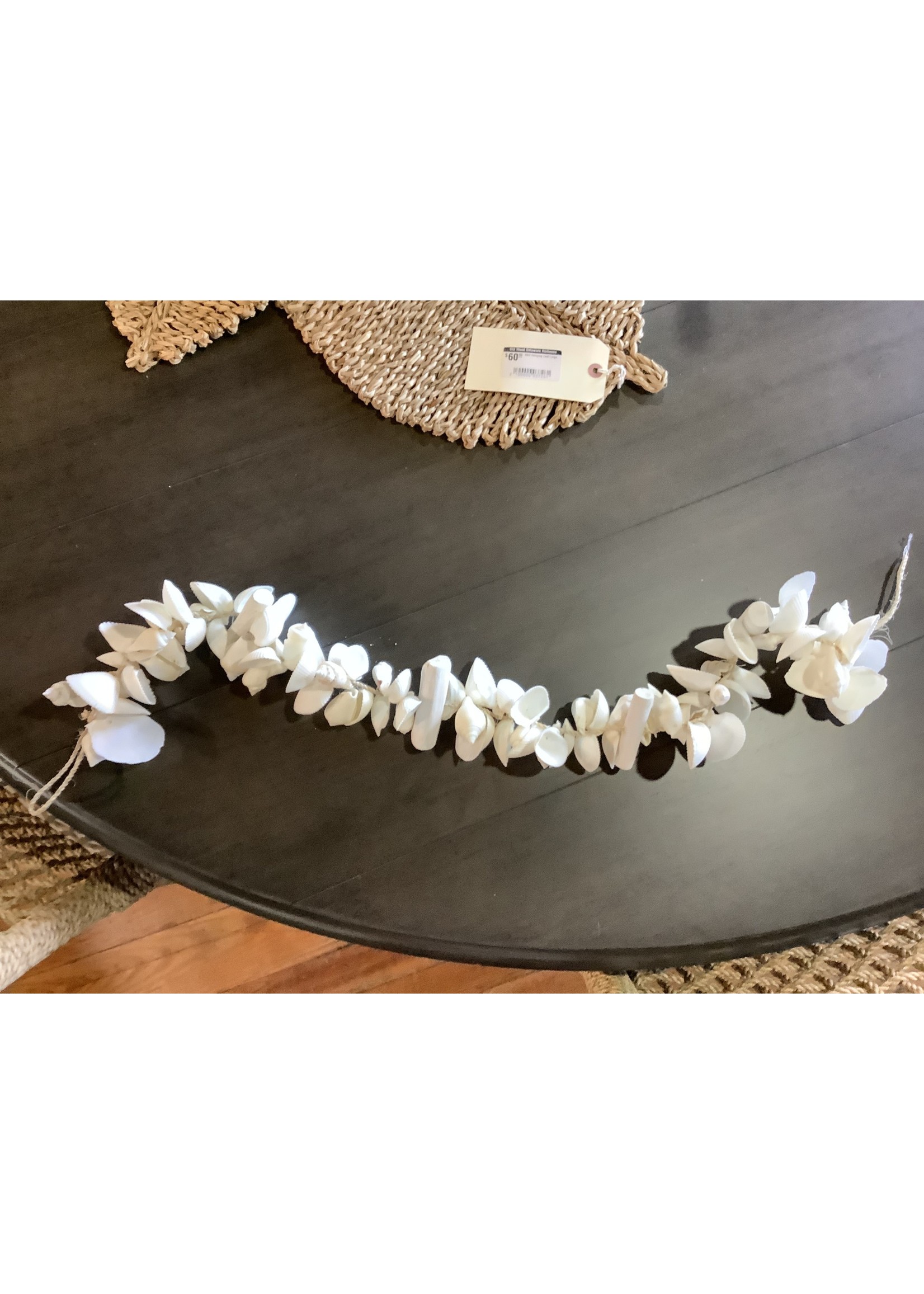 White Shell and Wood Garland
