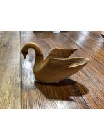 Hand Carved Swan Dish