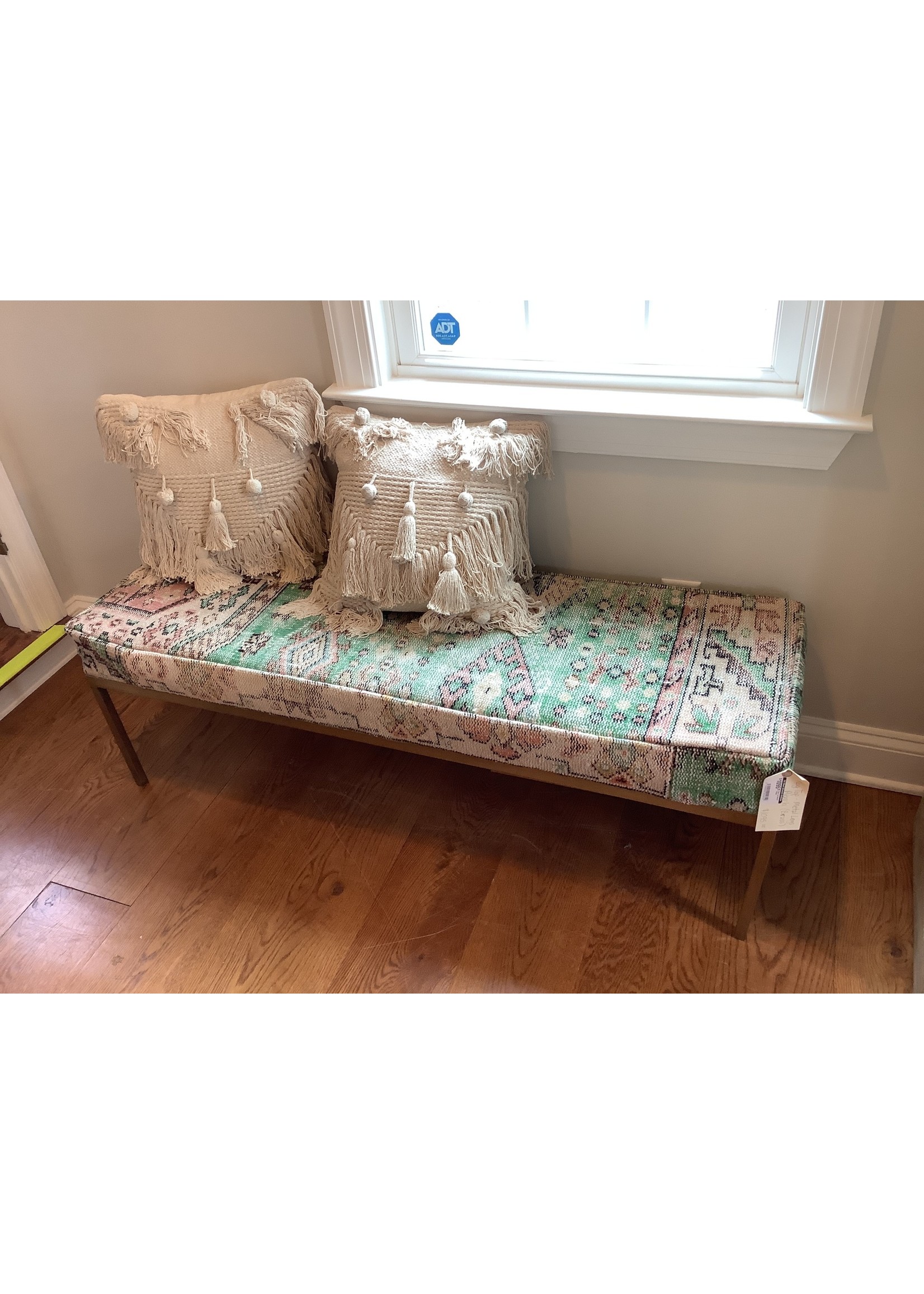 SPECIAL SALE Rug Top Bench Brass