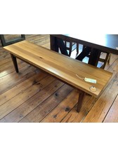 Old Wood Delaware Bench- Heart Pine 64”x18”x18” - Old Wood Delaware