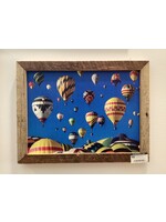 Old Wood Delaware OW Canvas Art - Hot Air Balloons 17"x13"