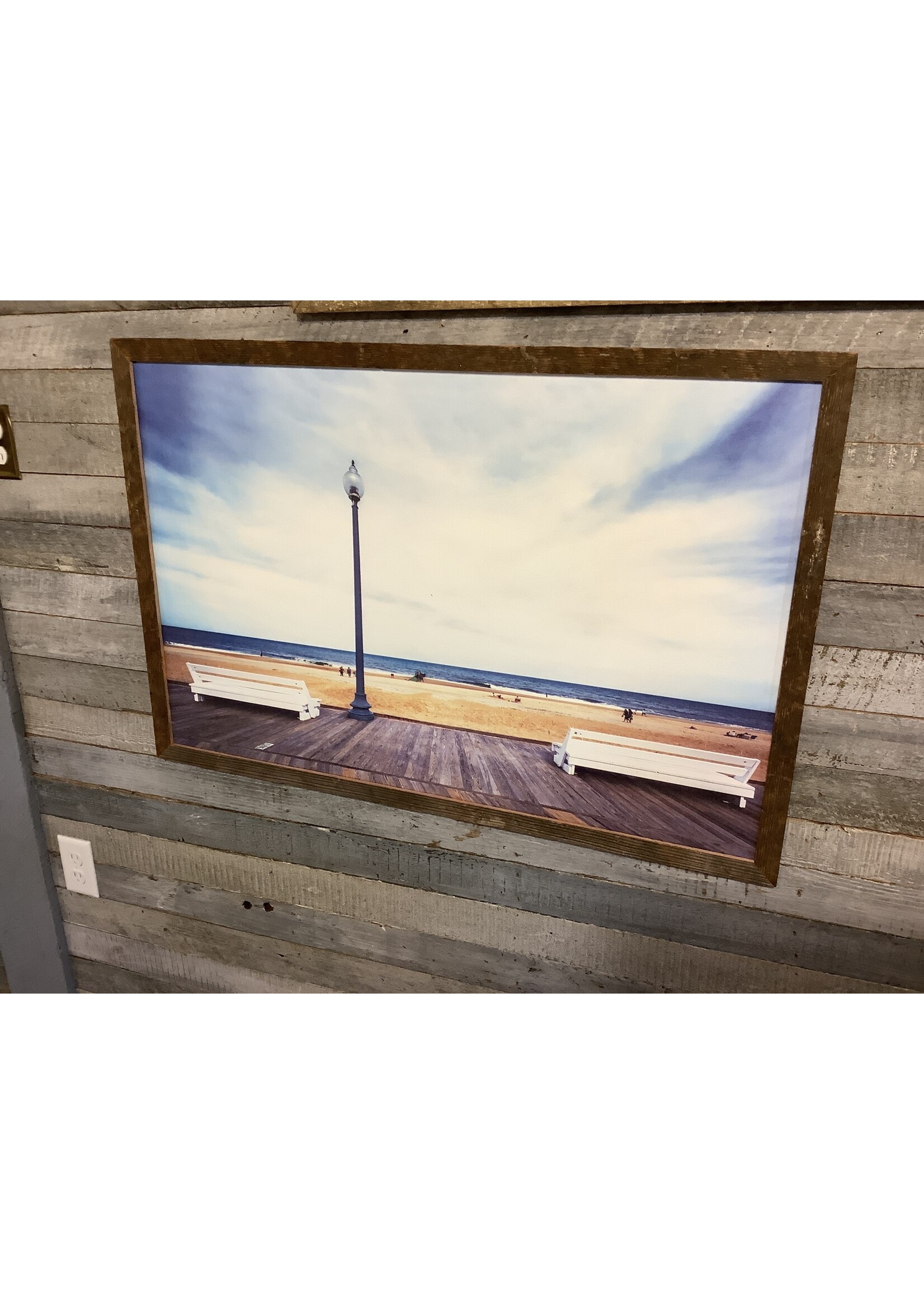 Old Wood Delaware OW Canvas Wall Art Rehoboth Beach Boardwalk  38x26