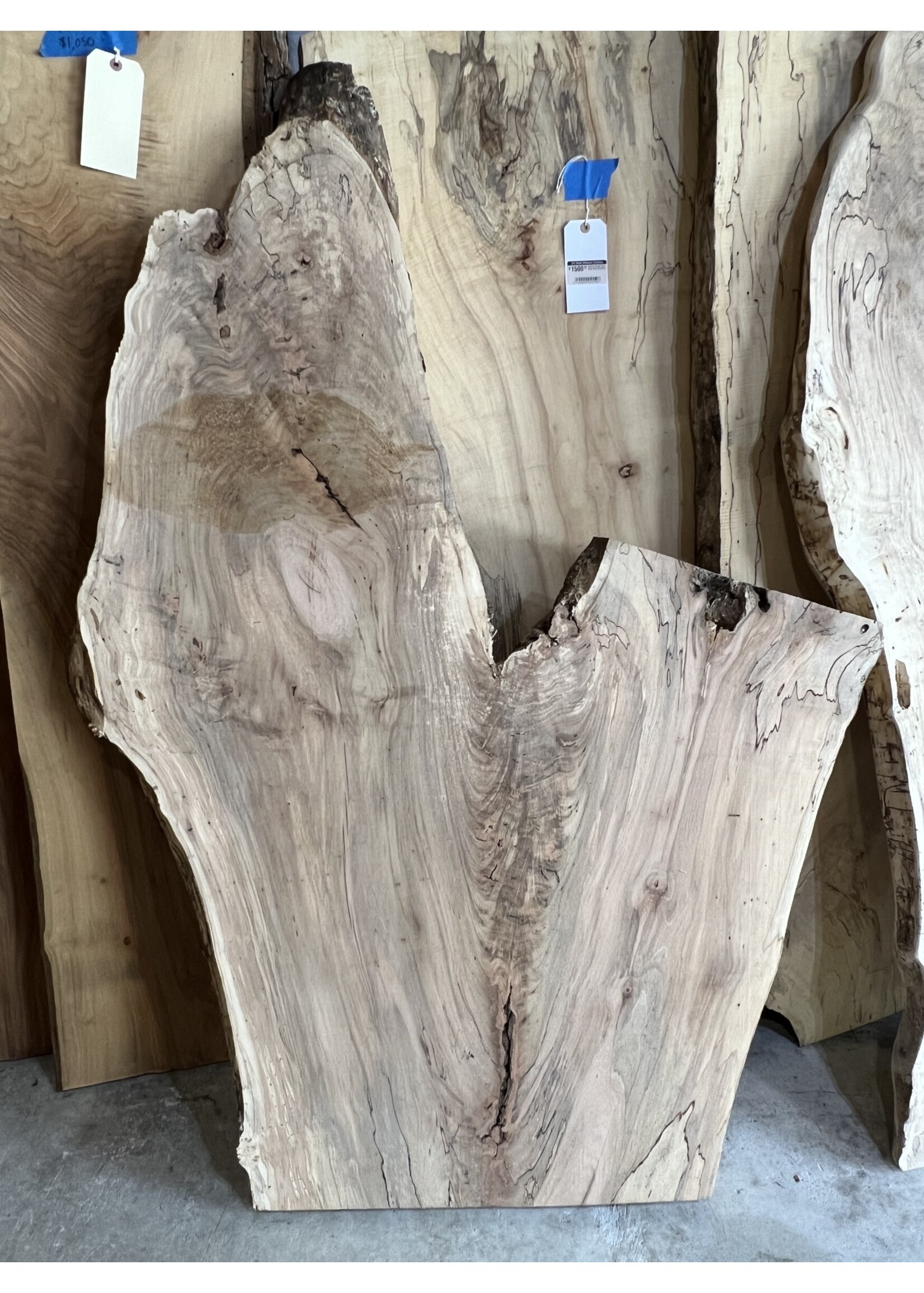 Maple Live Edge Slab 135D - CR Muterspaw Lumber