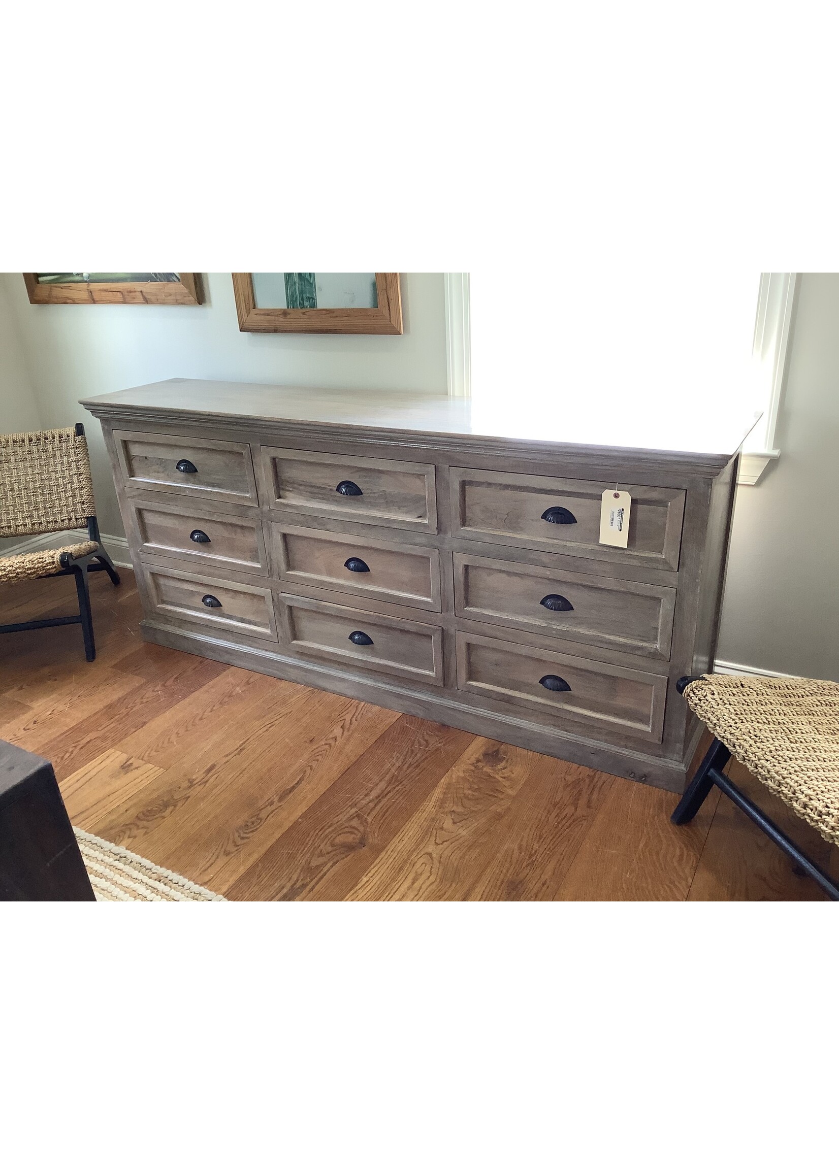 Iron Butterfly  Imports 9 Drawer Sideboard 79 x 17 x 35