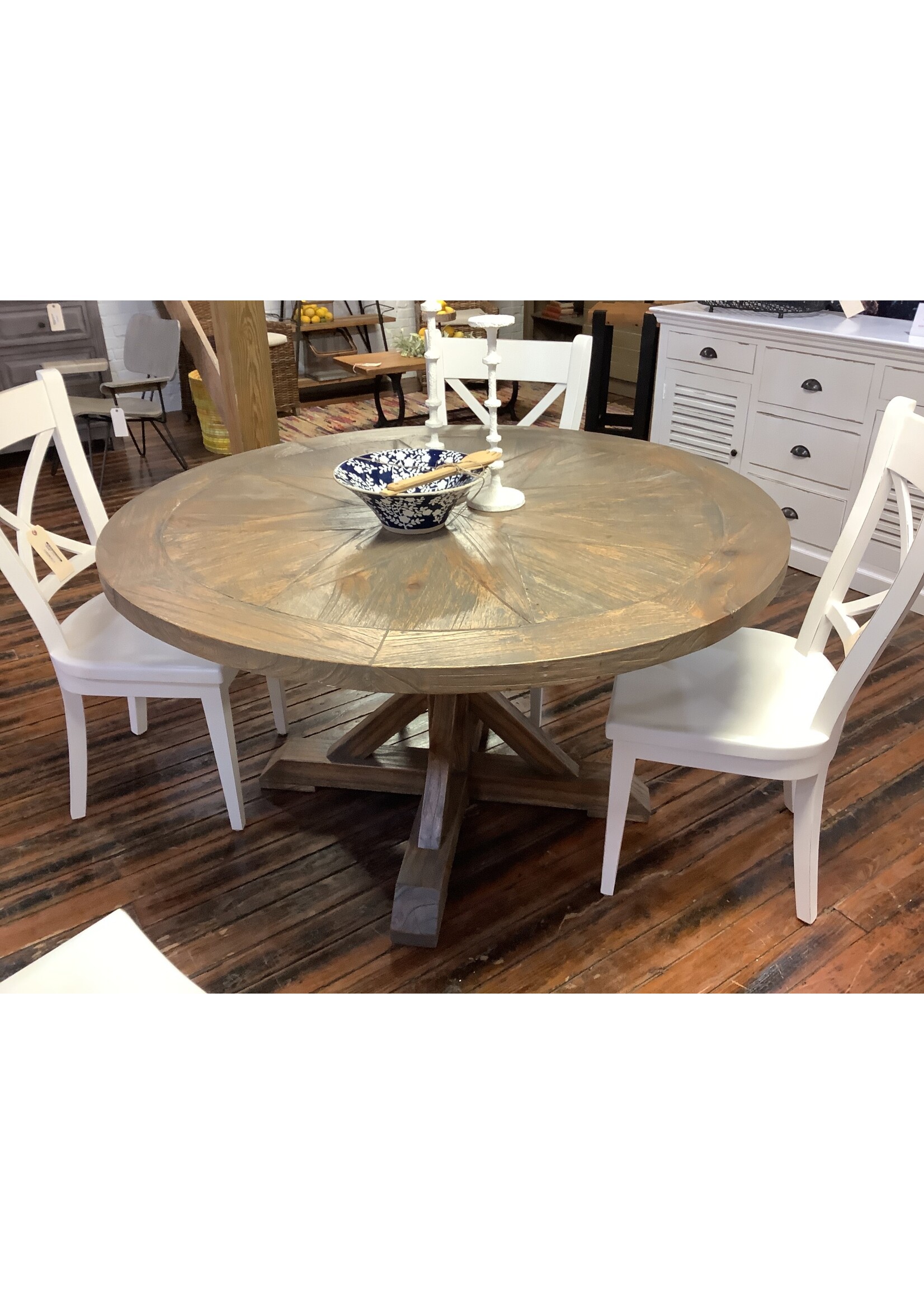 AFD 60” Round Dining Table Savannah Wash