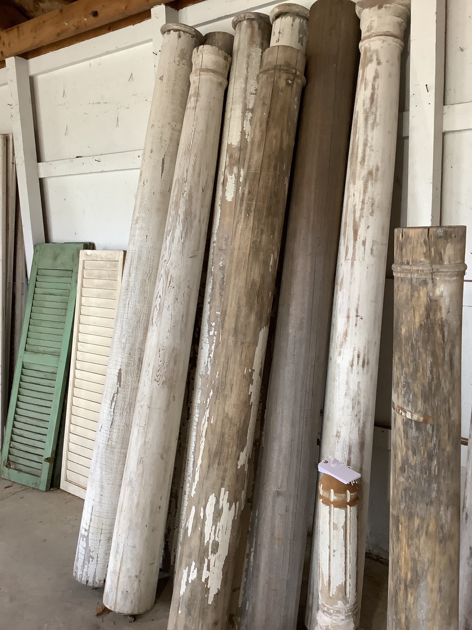 Architectural Salvage Pillar Large 89x7x7 Old Wood Delaware