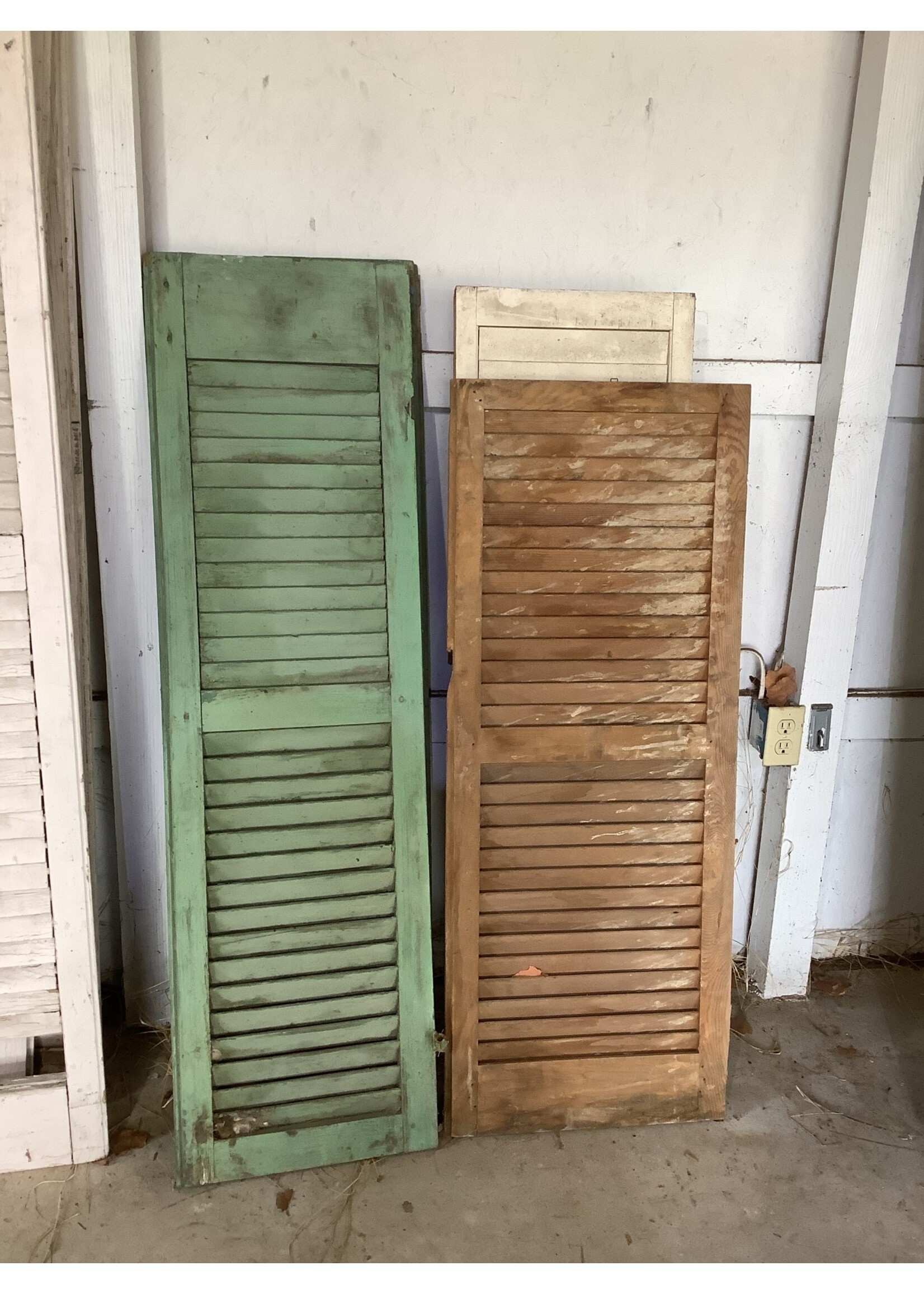 Architectural Salvage Shutters Small 55x16x1.5