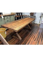 Mango Wood Dining Table X Base 82.5”x31.5”