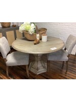 Iron Butterfly Imports Vintage White Round 50"  Dining Table