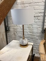 UMA White Ceramic Buffet Lamp 22"H