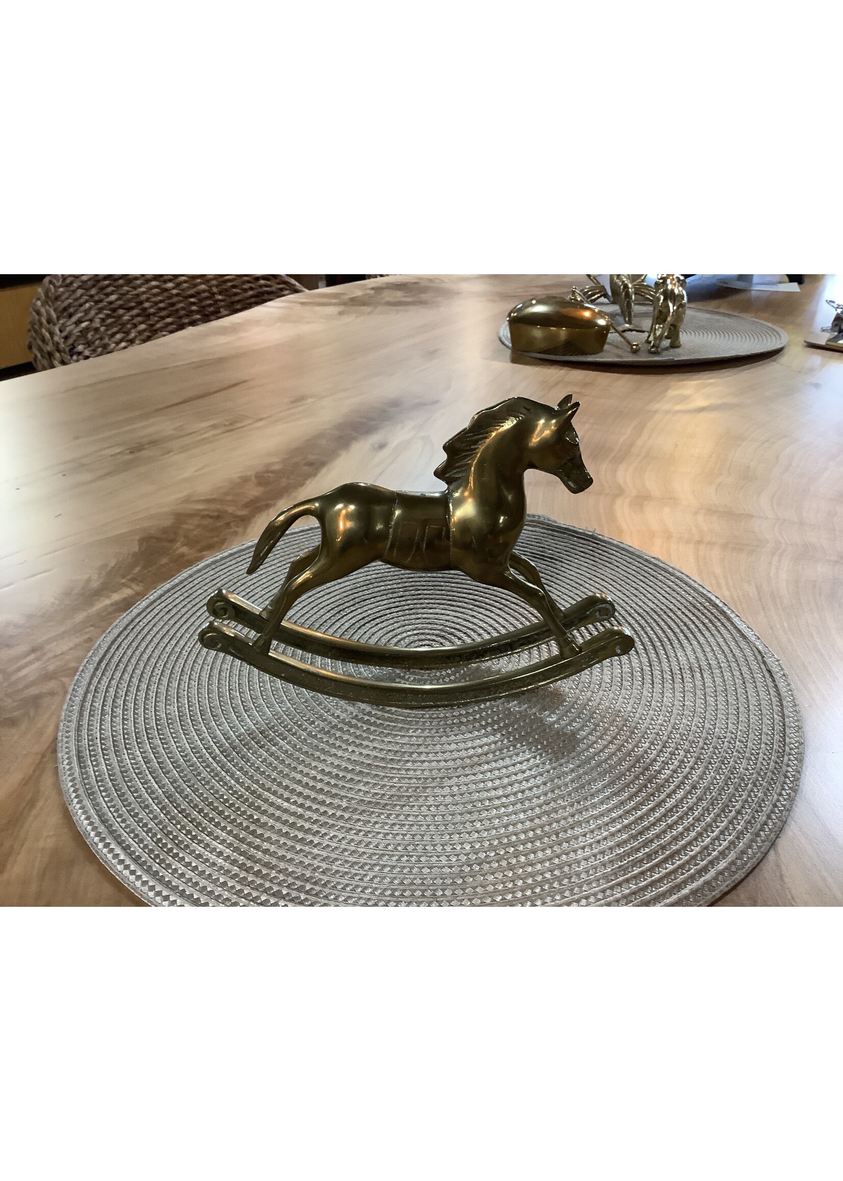 SPECIAL SALE - Brass Rocking Horse