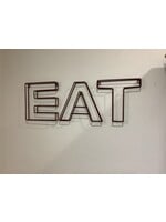 Wire Letters “EAT “ Sign