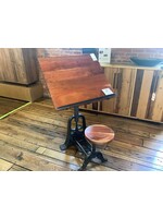 Iron Butterfly Imports Hardwood Drafting Desk & Adjustable Stool 30" x 28" x 28"