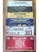 Old Wood Delaware OW License Plate Art