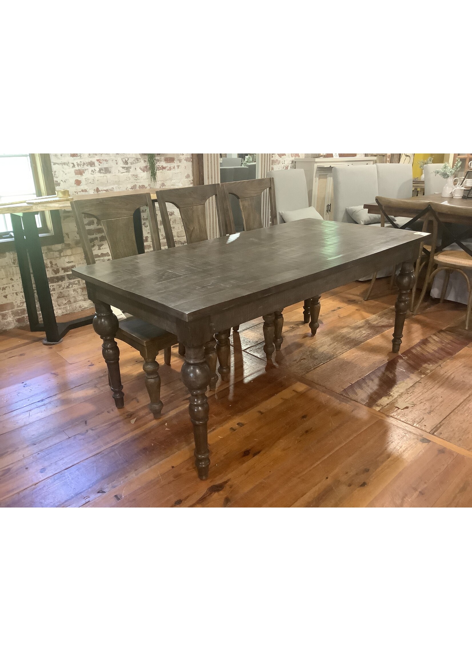 Forty West Designs Rectangle Table Dining Brown Washed 71"x35.5"