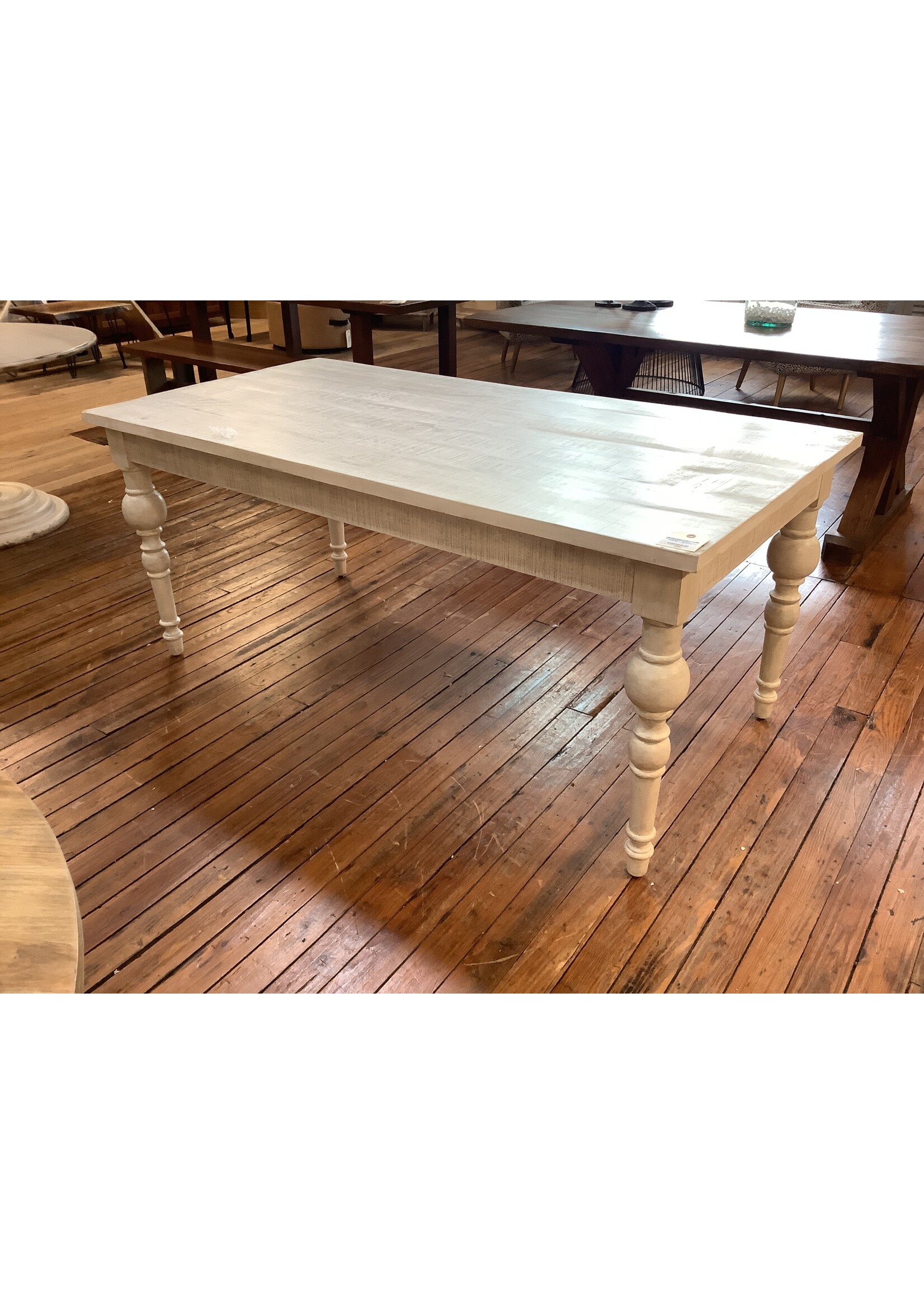 Forty West Designs Rectangle Whitewashed Dining Table 71"x 35.5"