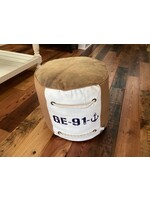 Batela Sea Style Pouf Tan with Rope