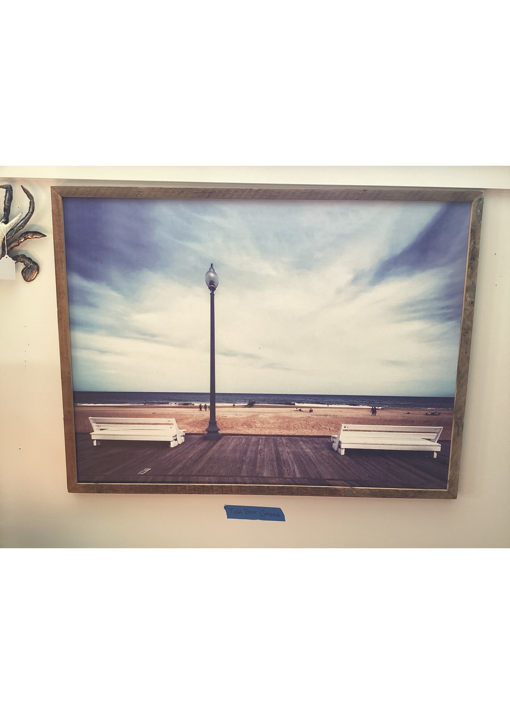 Old Wood Delaware OW Canvas Wall Art Rehoboth Beach Boardwalk 50x37.5