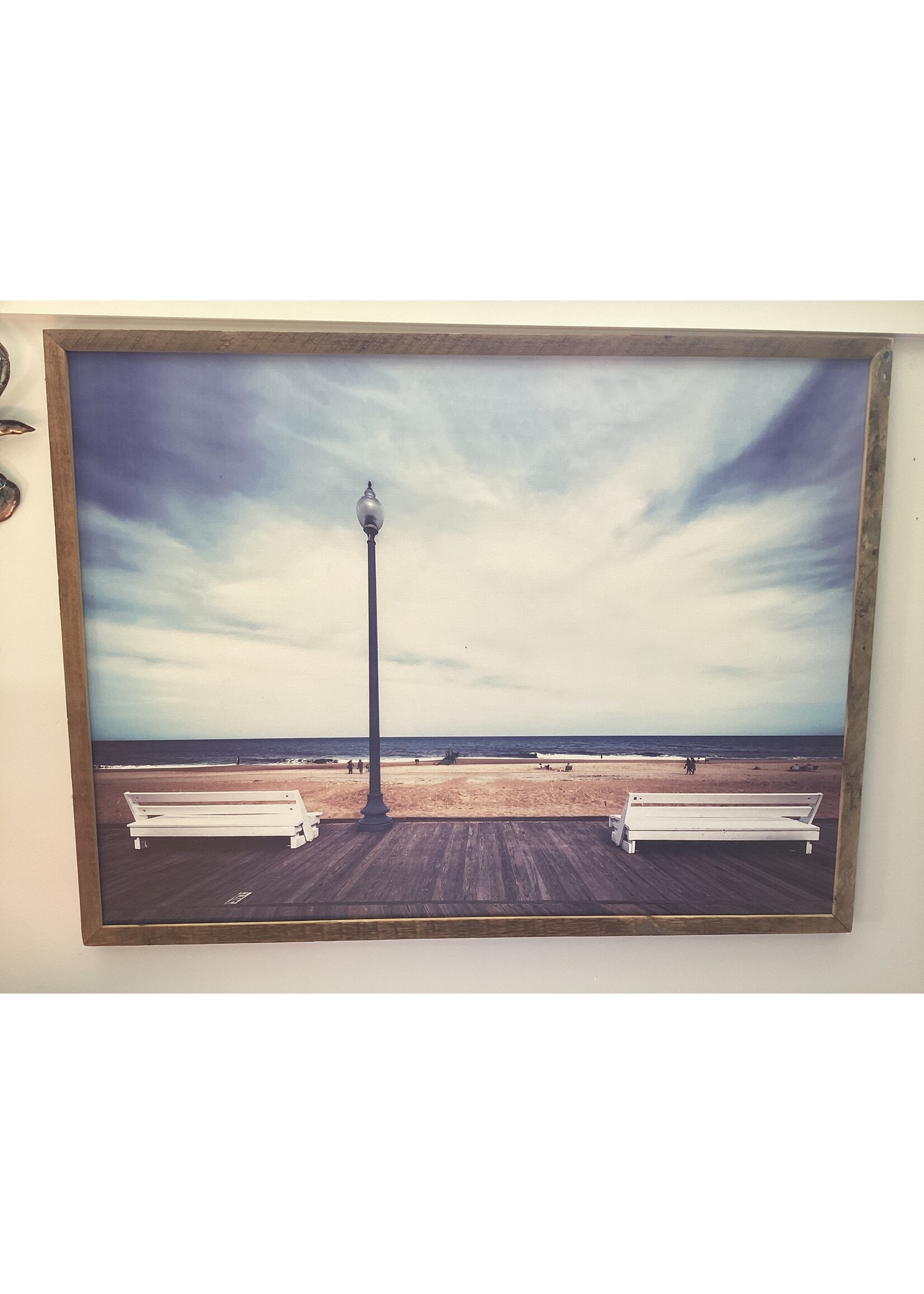 Old Wood Delaware OW Canvas Wall Art Rehoboth Beach Boardwalk 50x37.5