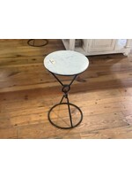 Crestview Collection Iron and Marble Accent Table 13X13X23