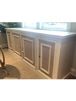 Jeffan International Atlantis 4 Door Sideboard w/Weave Inset Doors 87x19x34