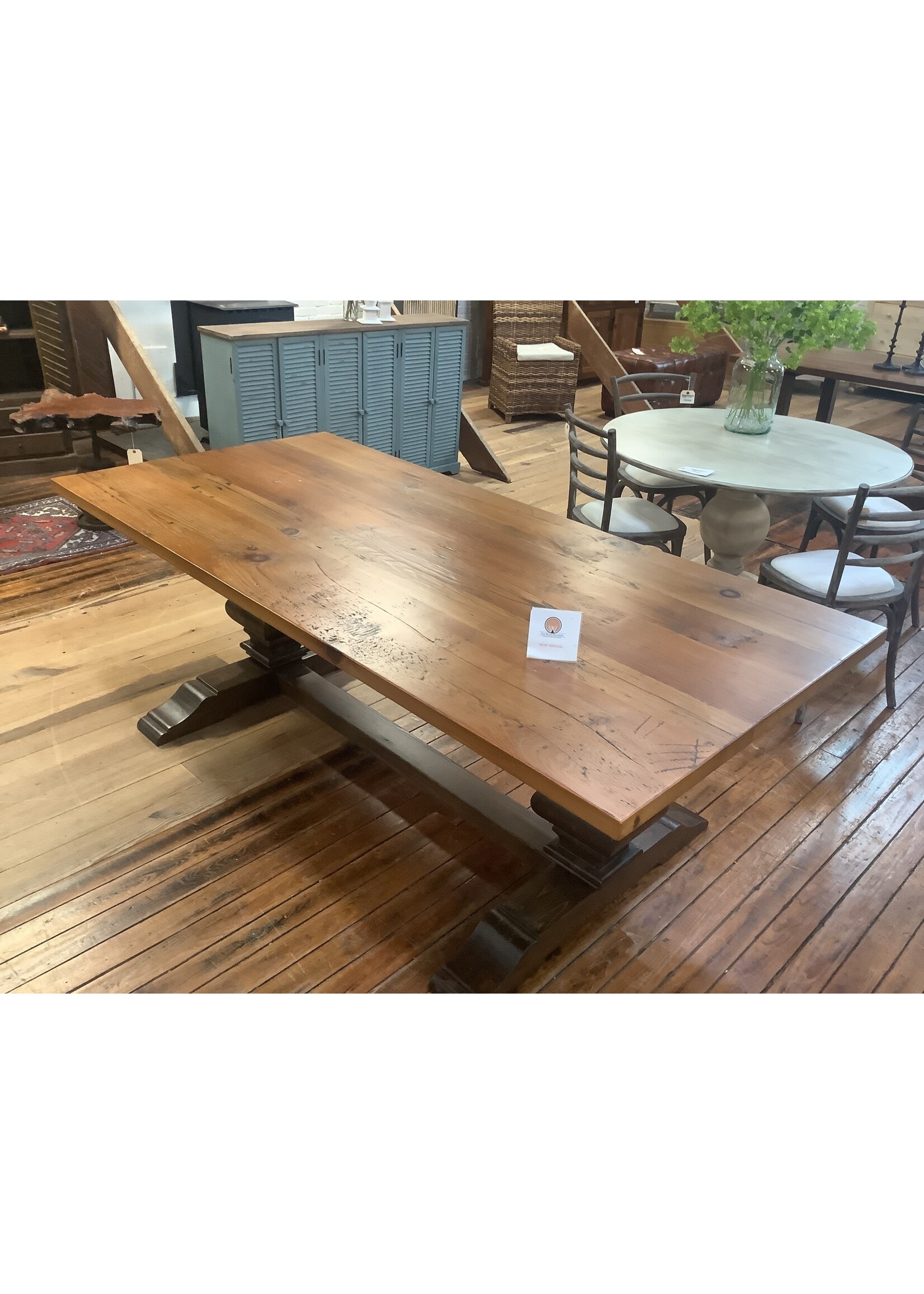 Old Wood Delaware OW WPOF Clear with Dewey Base Dark Walnut 84 x40.5