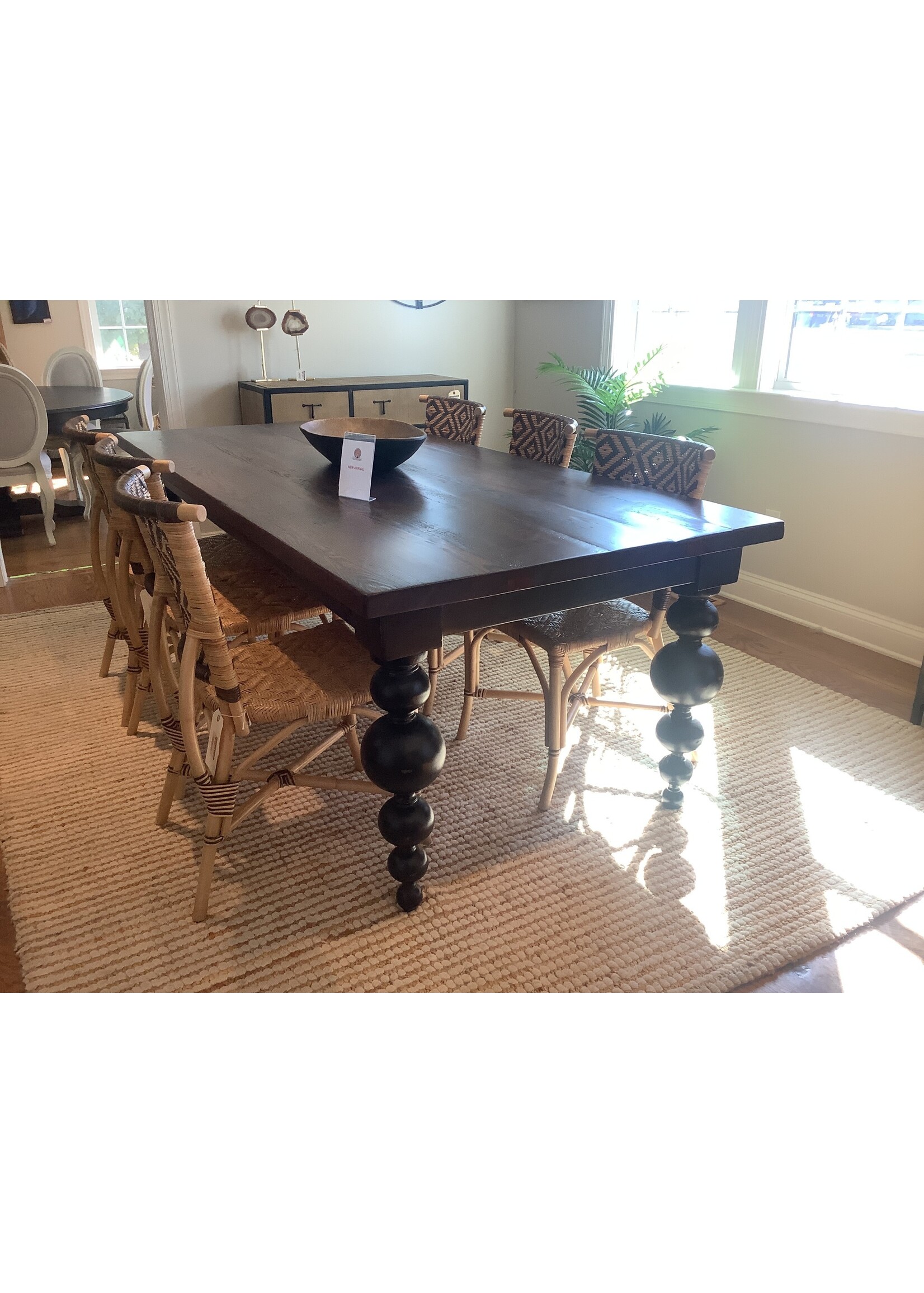 OW HPOF Dark Walnut w/ Custom Legs 87 X 40 x 1 1/2