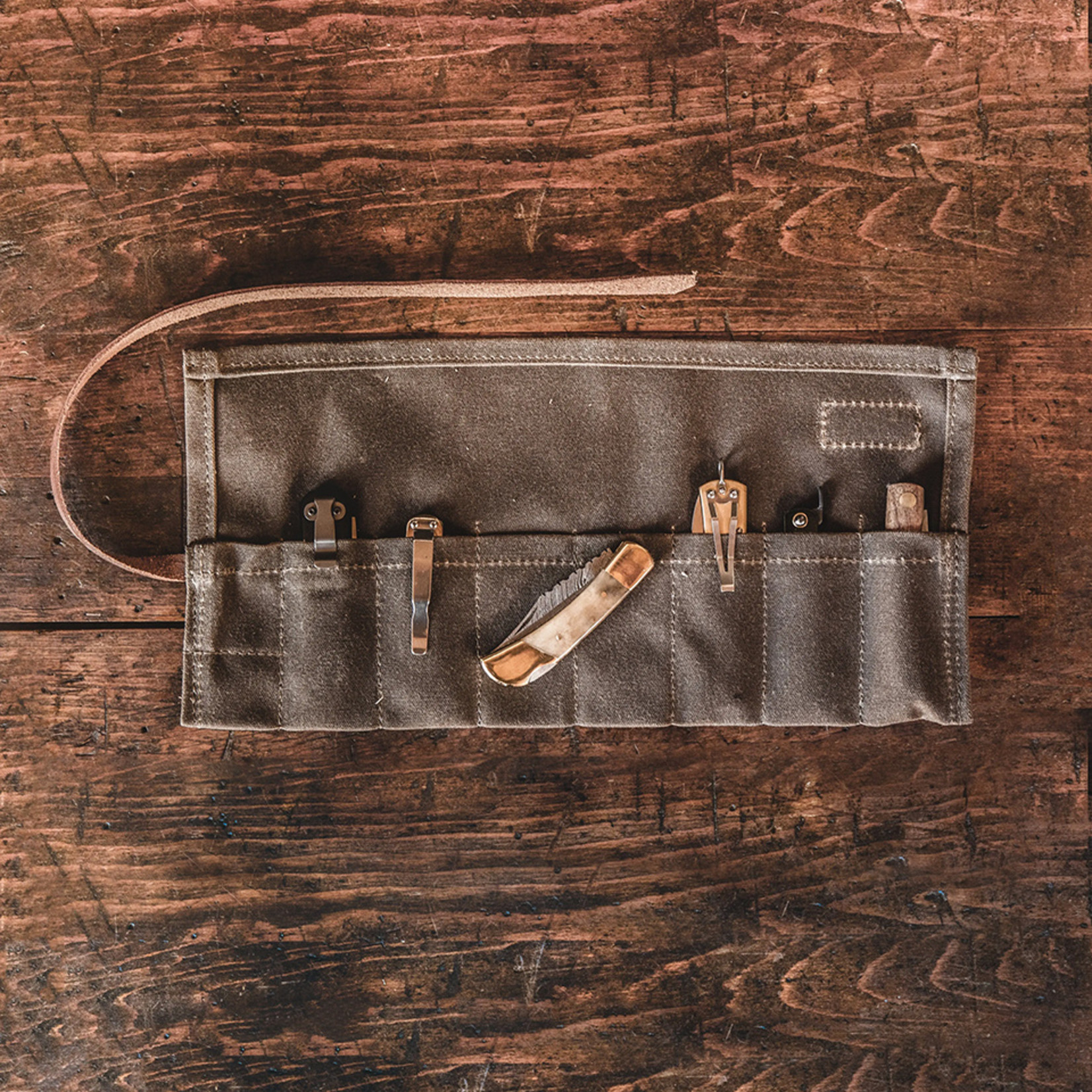 Knife Roll - Filed Tan - Max Porter