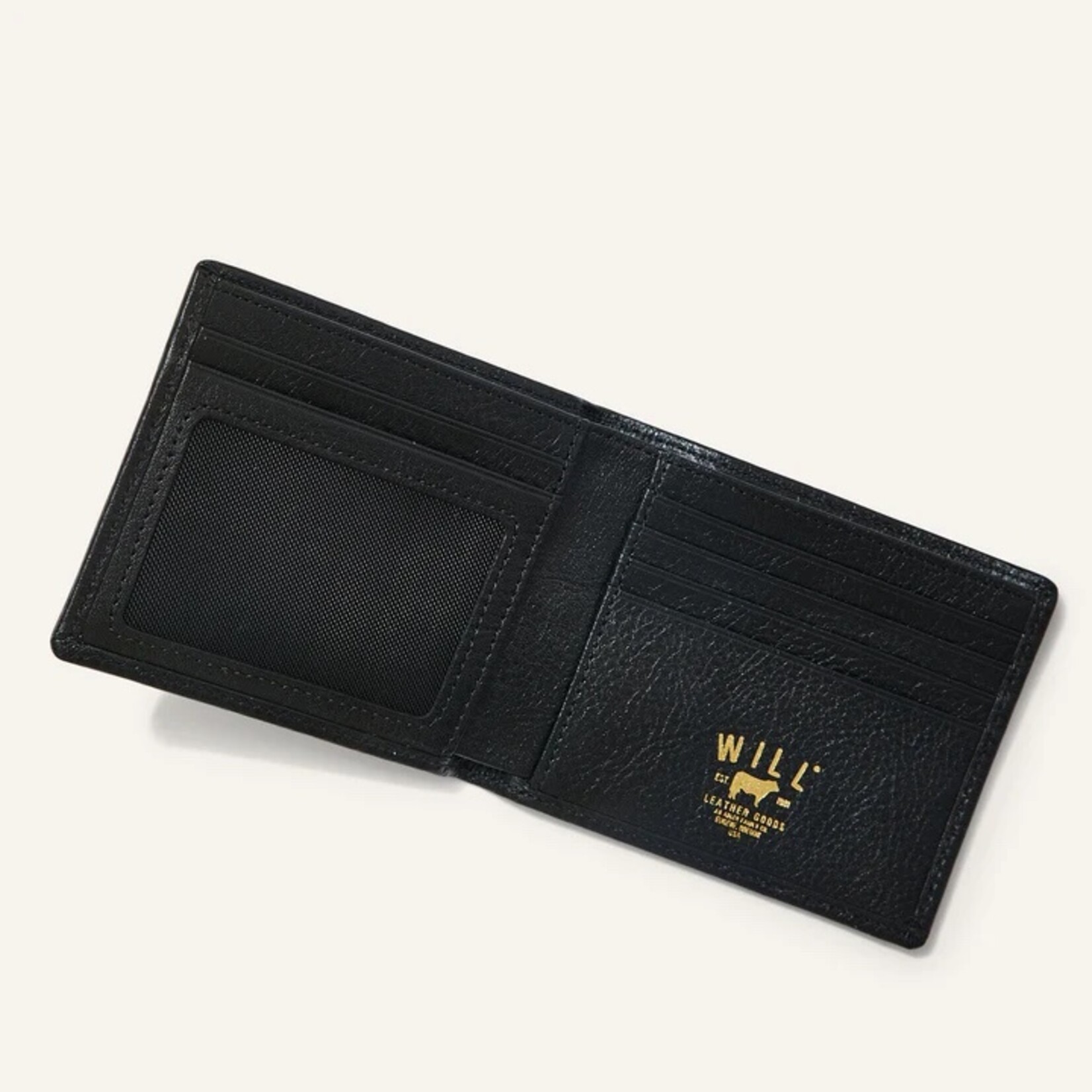 Will Leather Goods Classic Billfold- Black