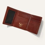 Will Leather Goods Classic TriFold Leather Wallet- Tan