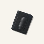 Will Leather Goods Classic Leather Money Clip Wallet- Black