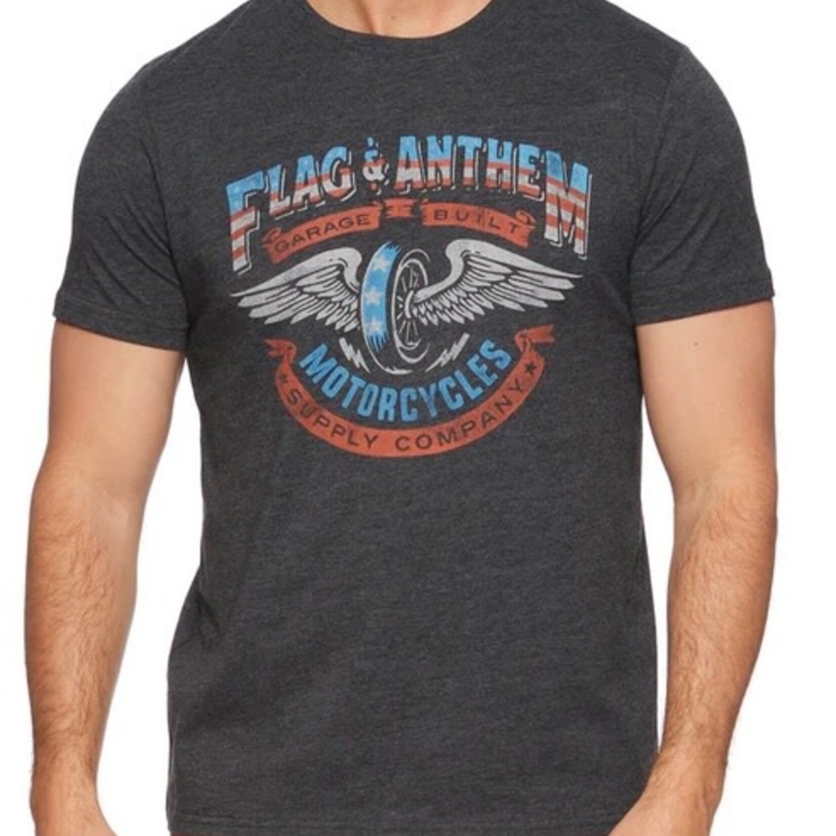 Flag and Anthem Garage Motorcycles T Shirt