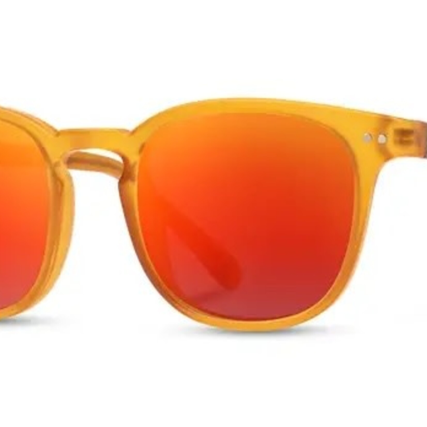 CAMP  Eyewear Topo: Matte Orange/ Walnut Sunglasses- HD Solar Flash