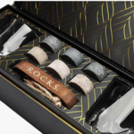 R.O.C.K.S. Whiskey Chilling Stones Connoisseur's Set - Twist Whiskey Glass Edition