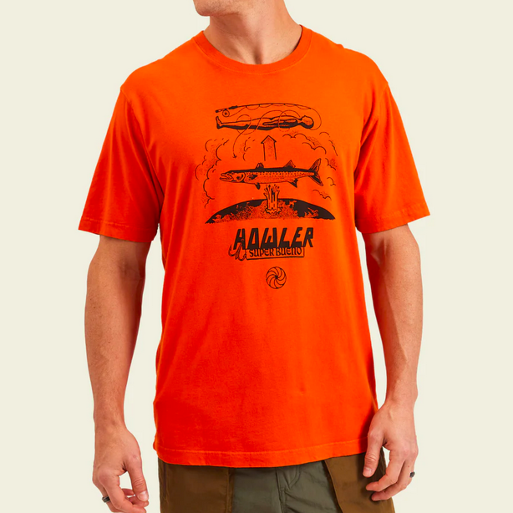 Howler Bros. Astral Order SS T-shirt-Orange