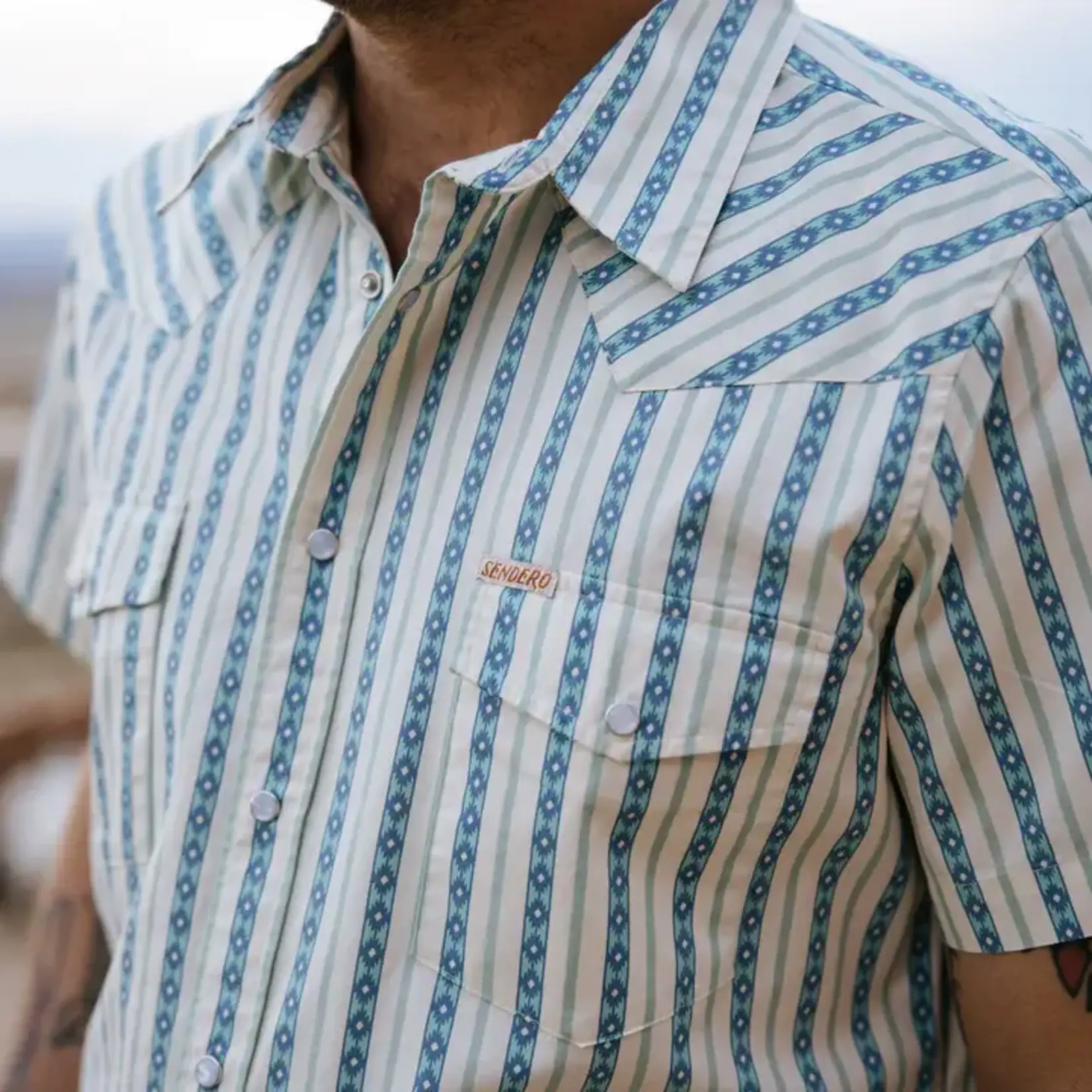 Sendero Provisions Sendero: Serape Pearl Snap SS