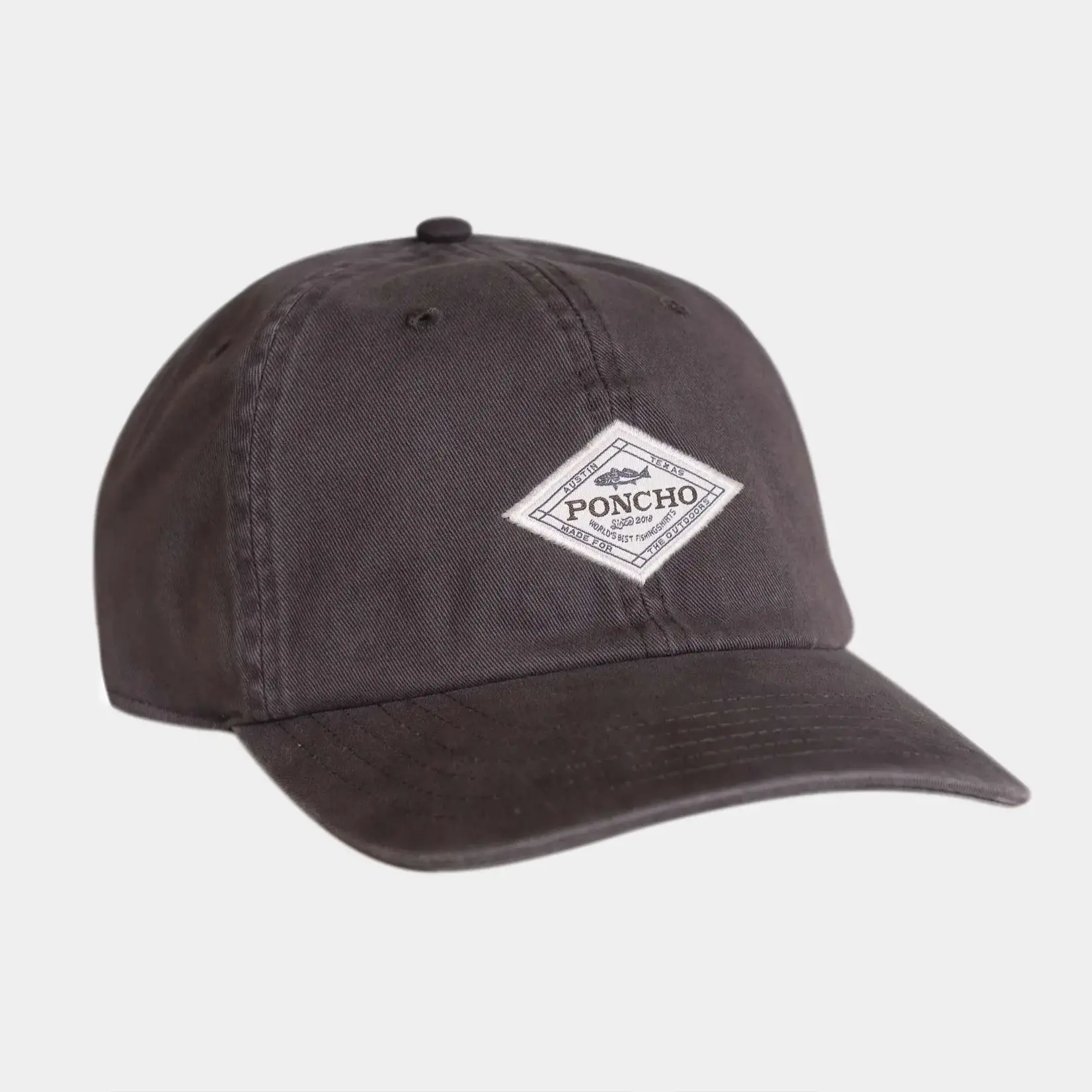 Poncho Outdoors Grey Diamond Patch Hat