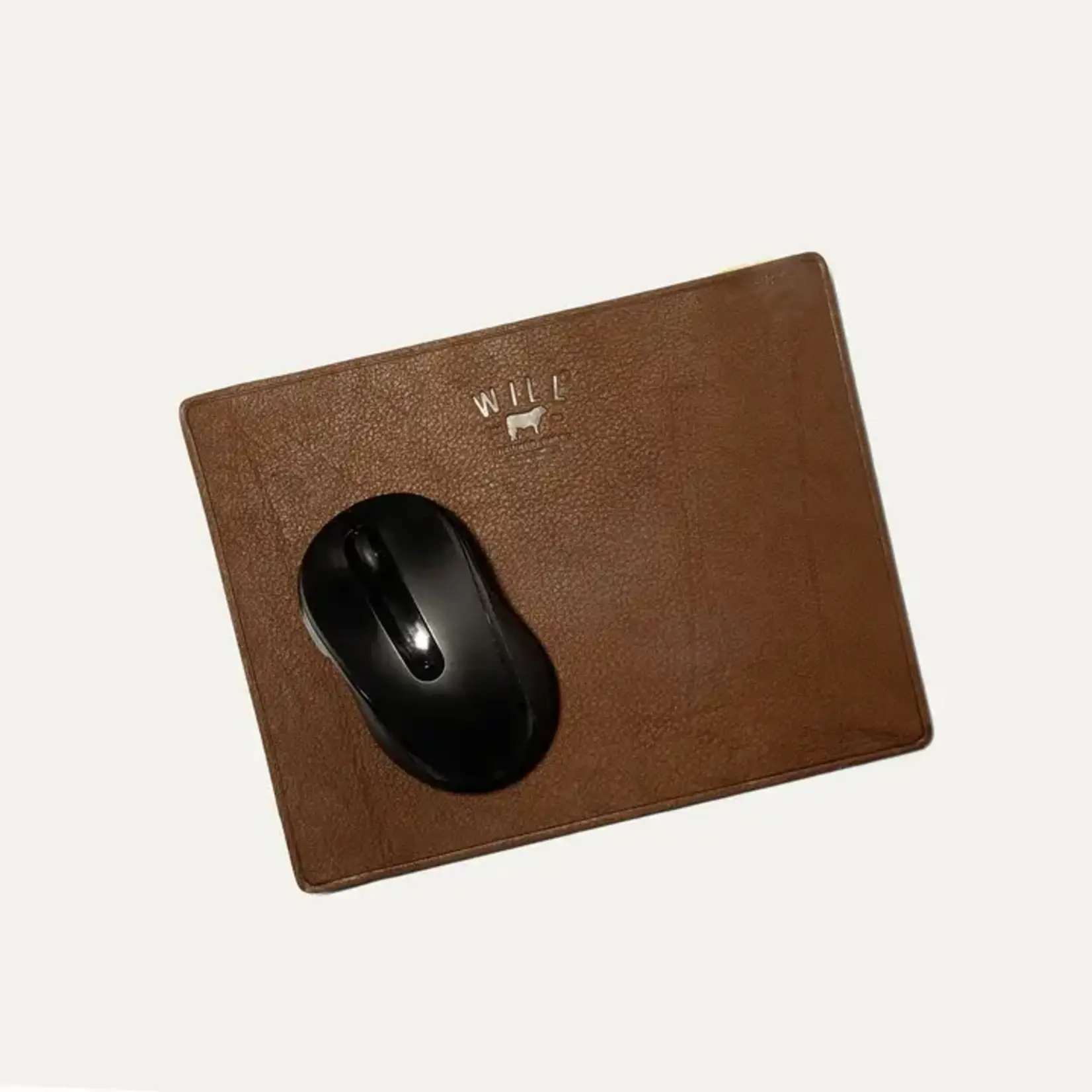 Will Leather Goods Leather Mousepad- Cognac