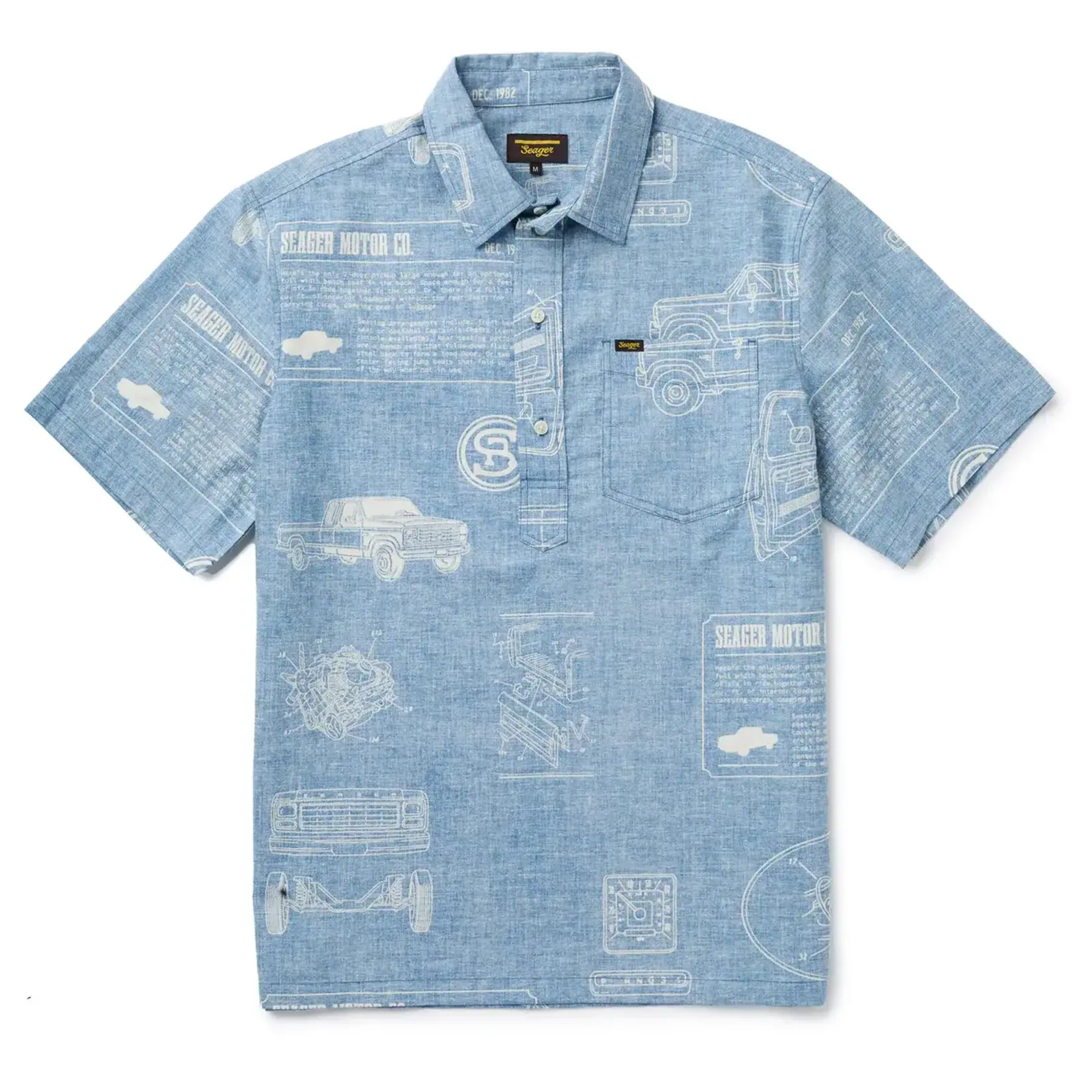 Seager Apparel Co Seager: Schooner 3/4 Button - SS