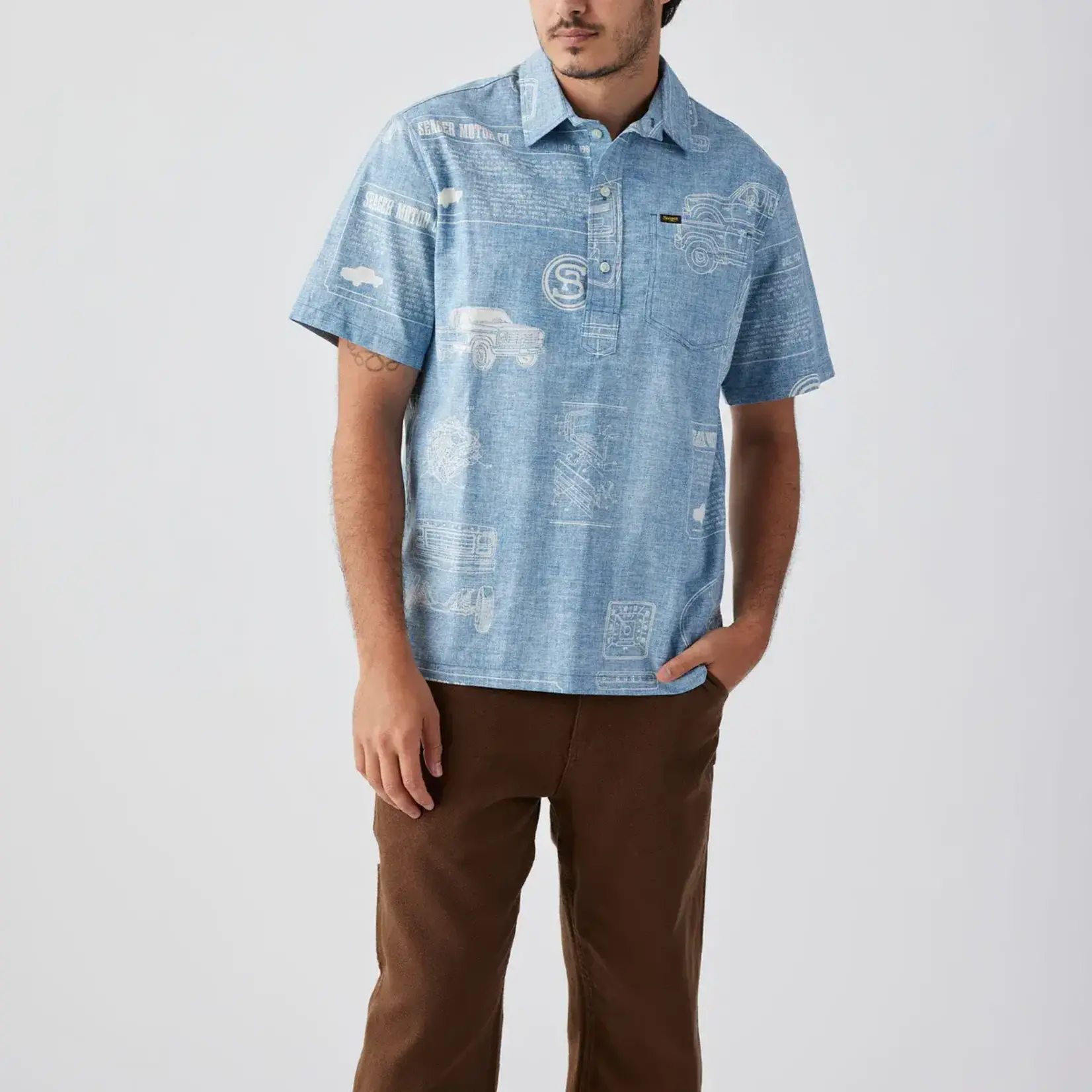 Seager Apparel Co Seager: Schooner 3/4 Button - SS