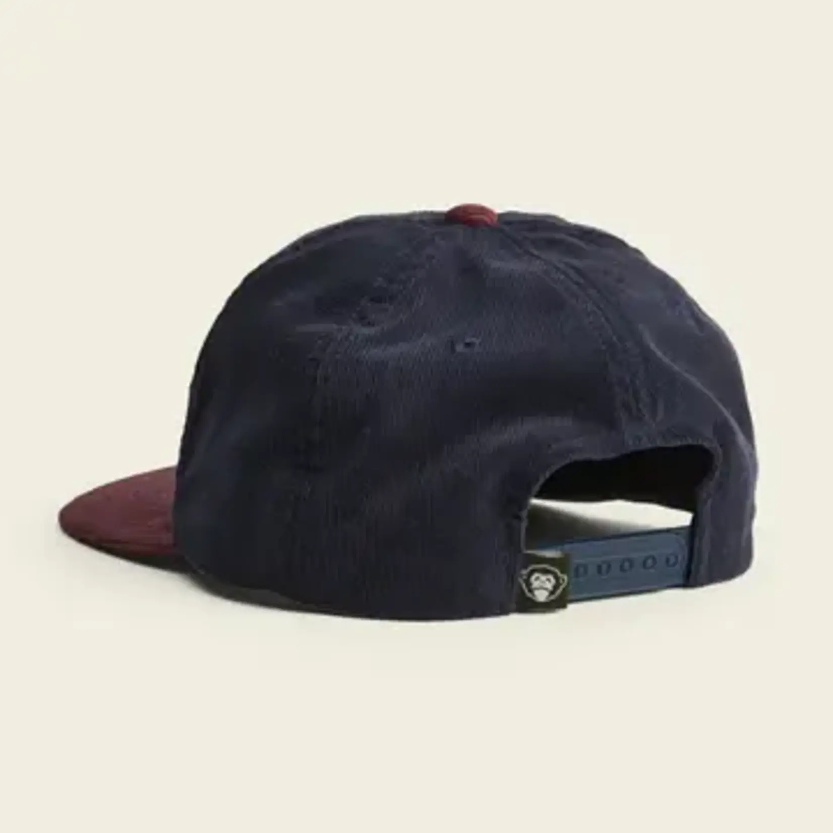 Howler Bros. Unstructured Snapback: Howler Script - Navy/Burgundy