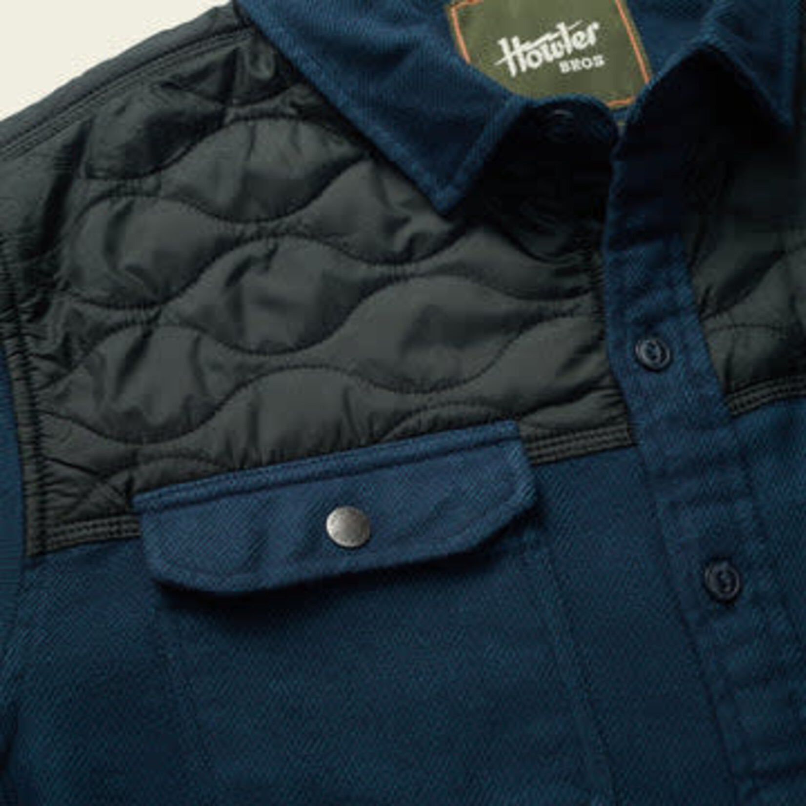 Howler Bros. Quintana Quilted Flannel-Antique Black