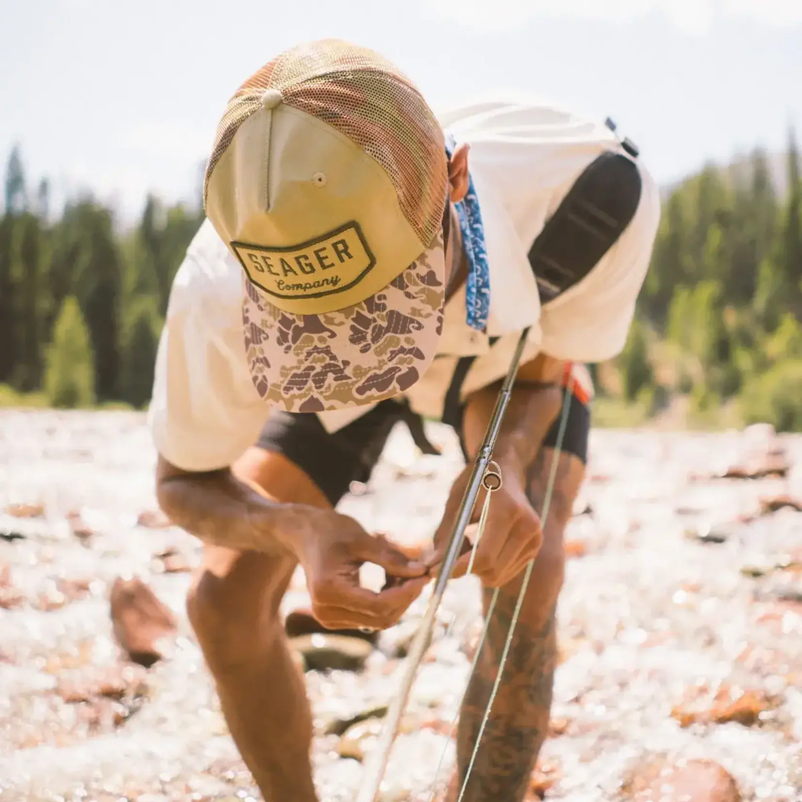 Seager Apparel Co Seager Snapback: Wilson Mesh - Duck Camo