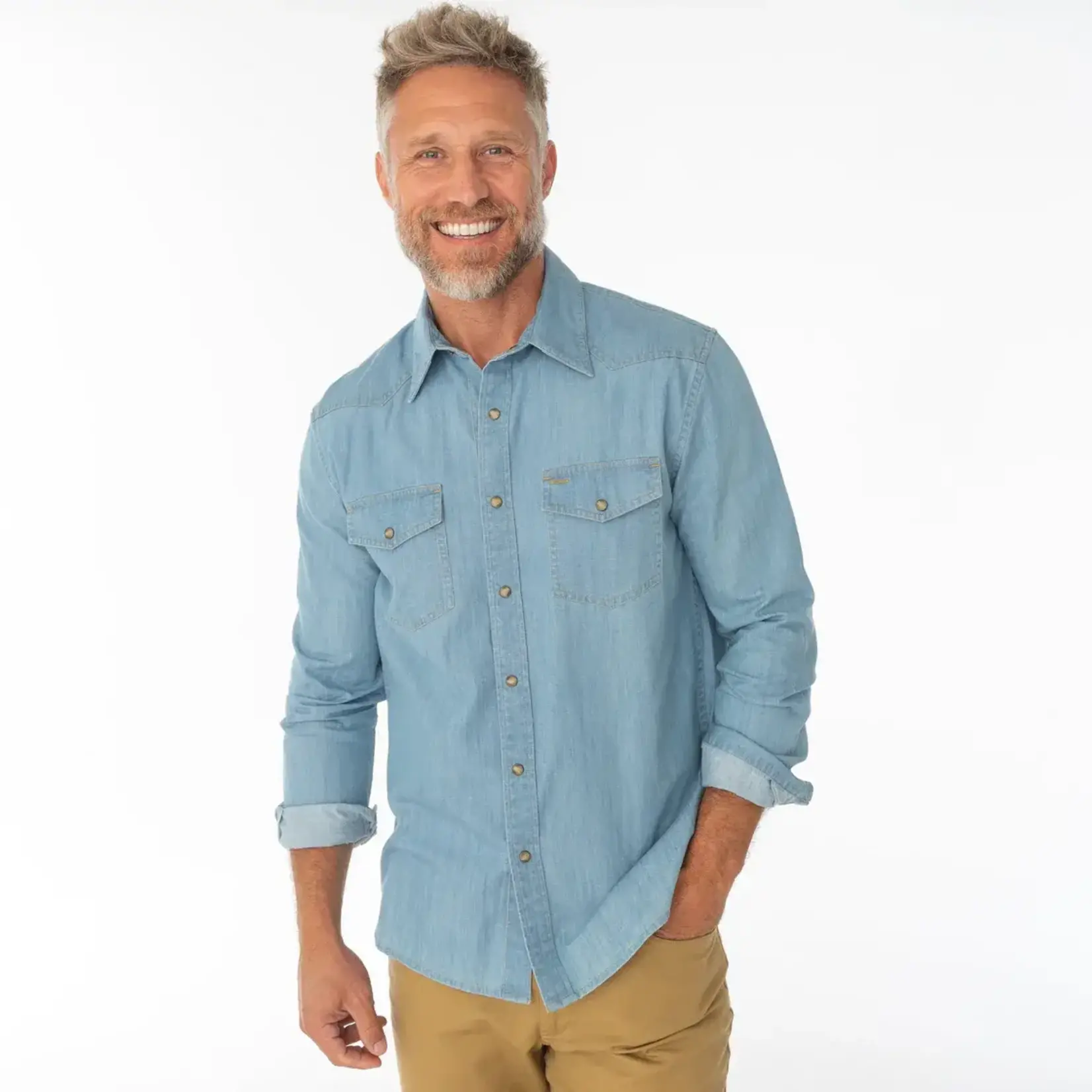 Criquet Denim Pearl Snap