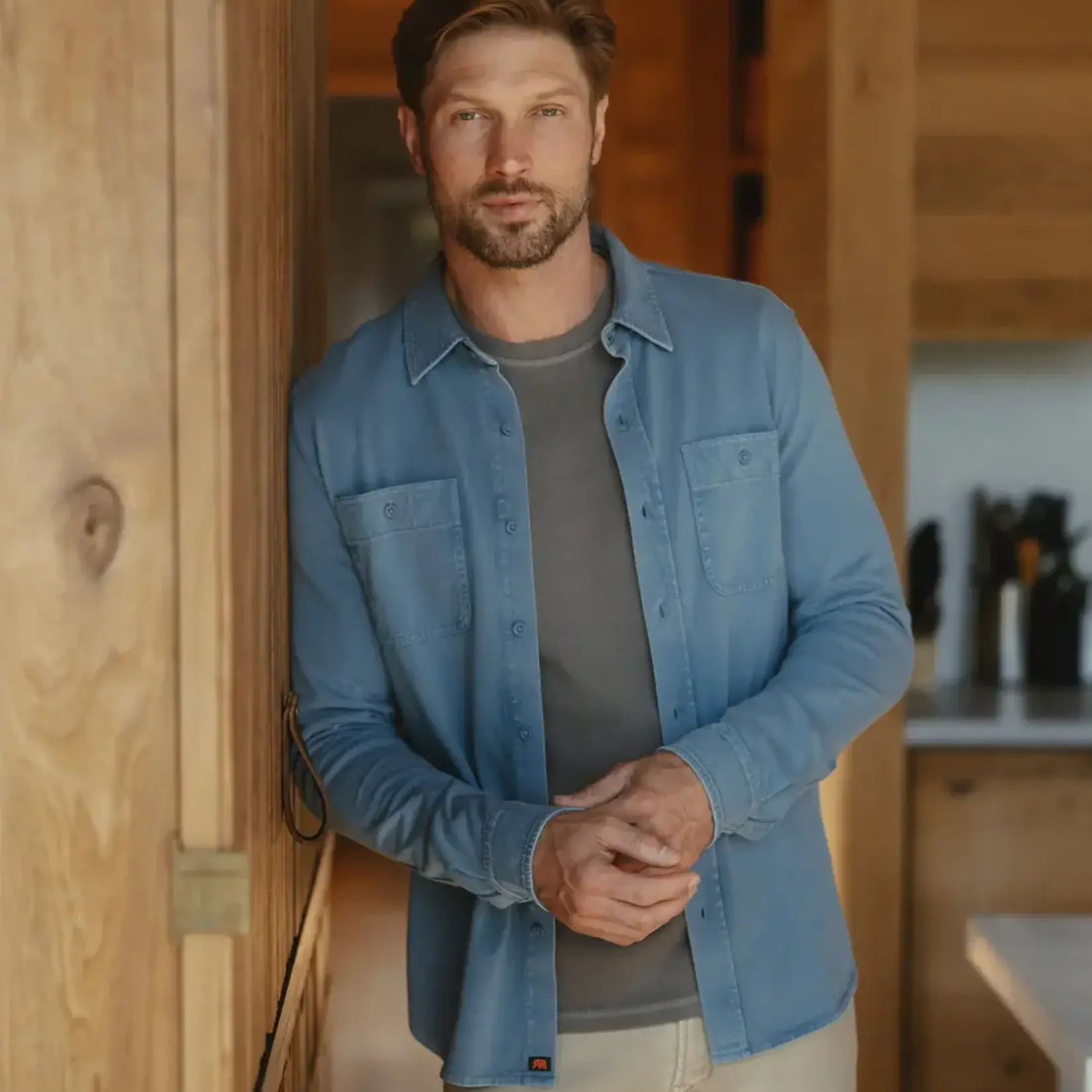 The Normal Brand Lennox Jersey Button Up