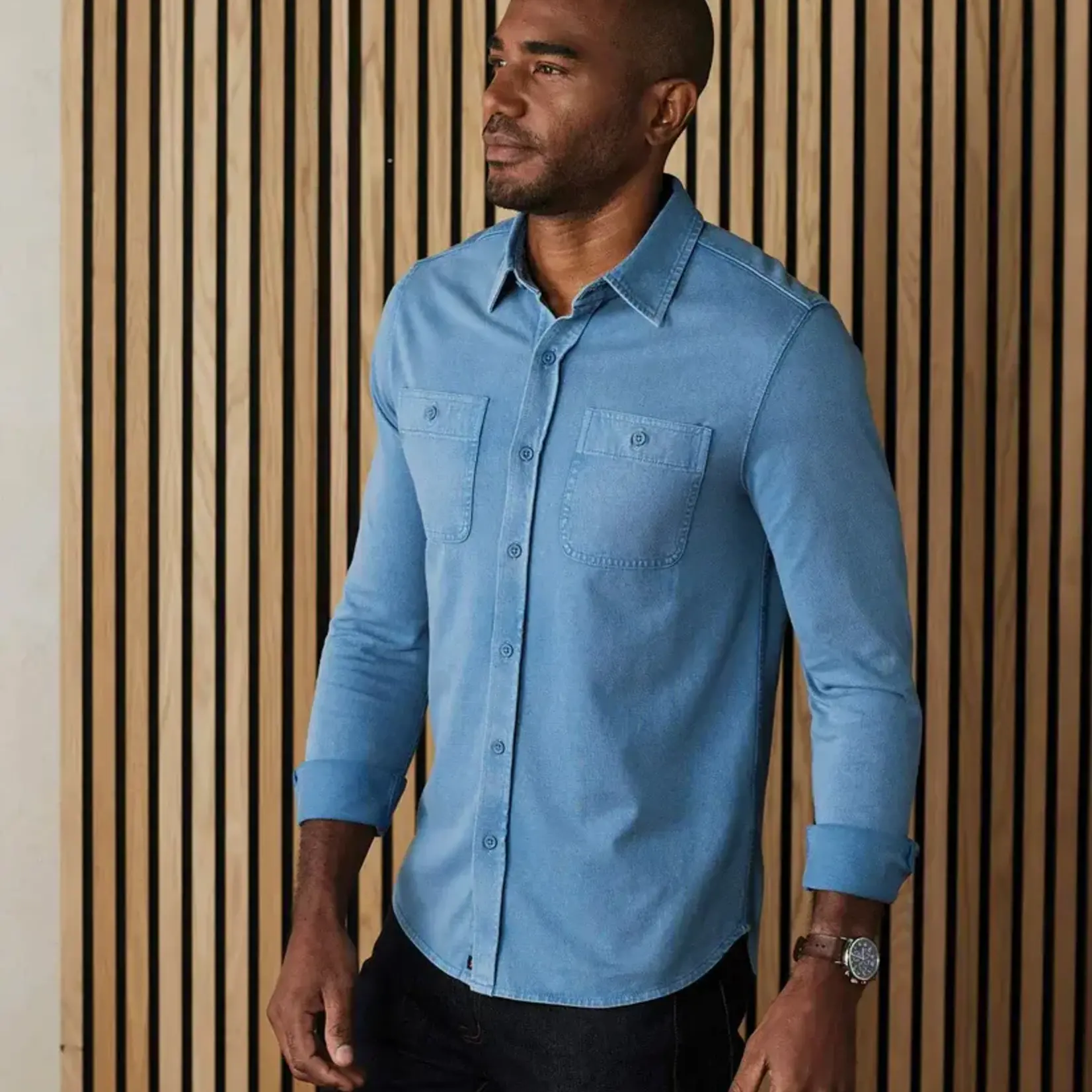 The Normal Brand Lennox Jersey Button Up