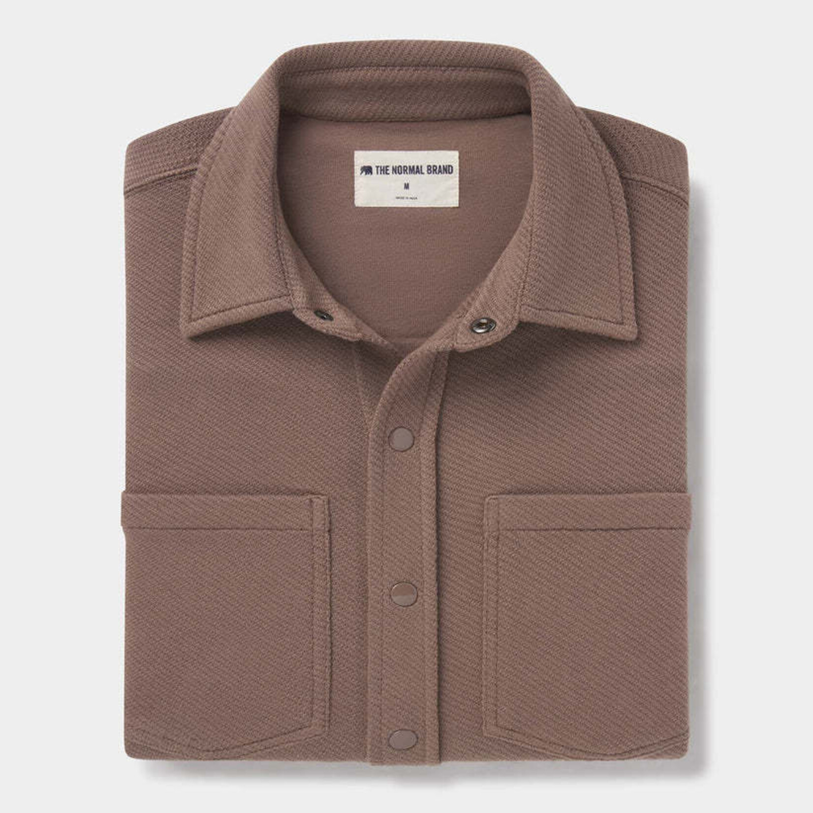 The Normal Brand Looped Terry Button Up