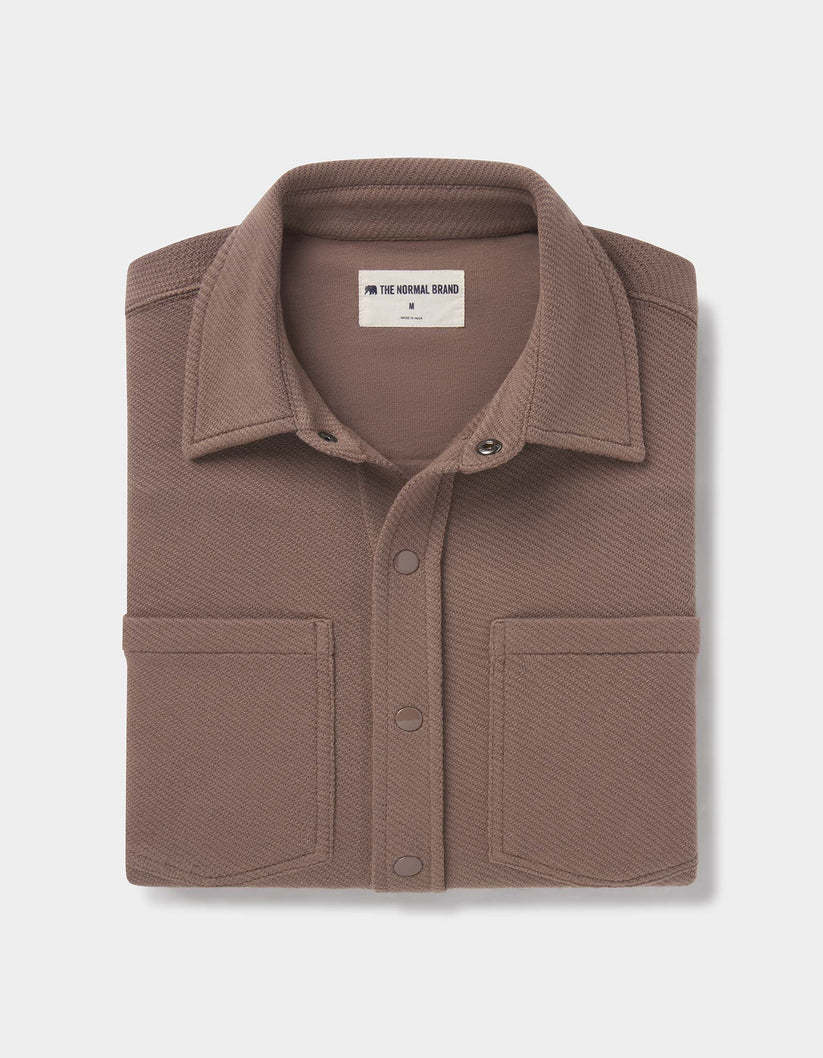 The Normal Brand Looped Terry Button Up - Max Porter