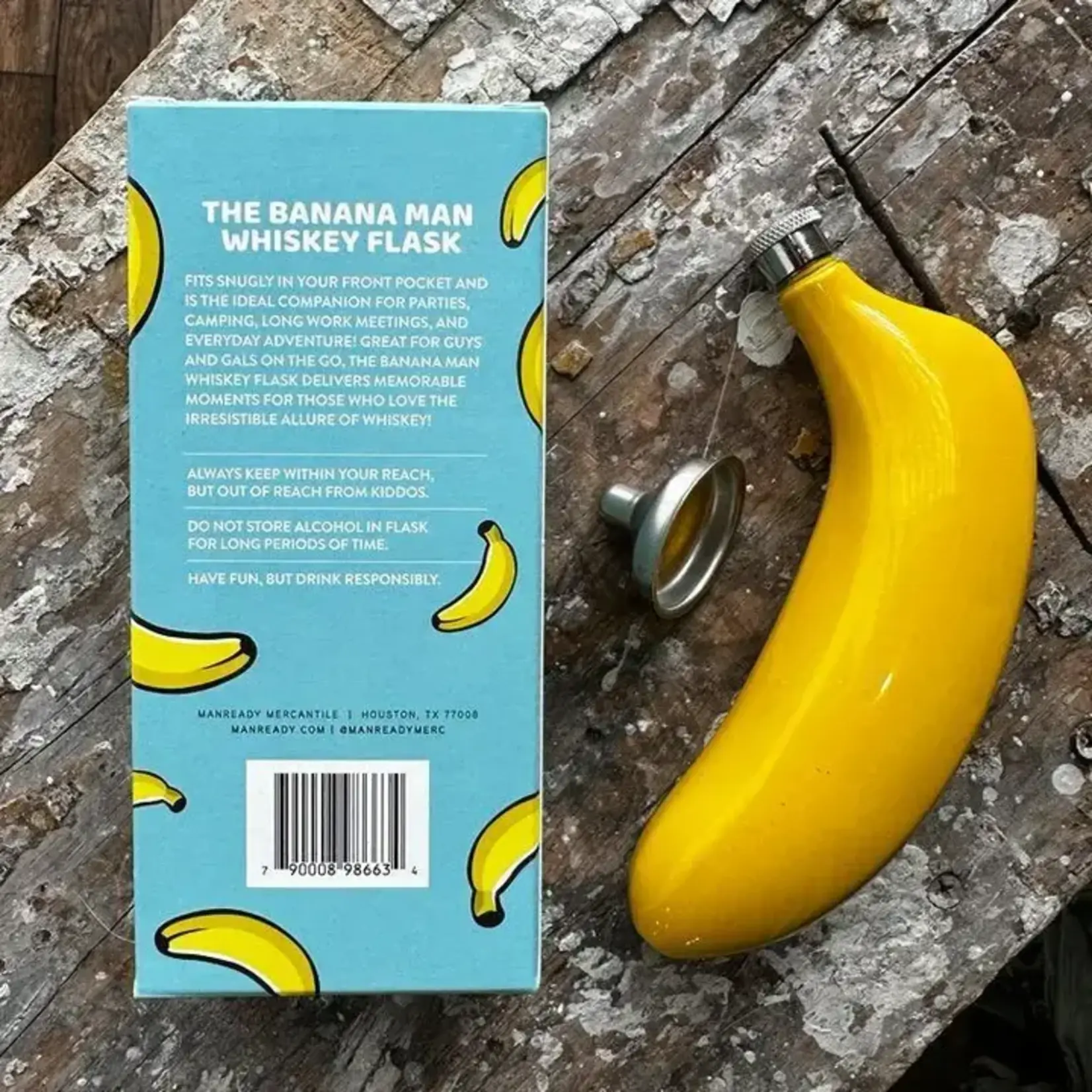 Manready Mercantile Banana Man Whiskey Flask