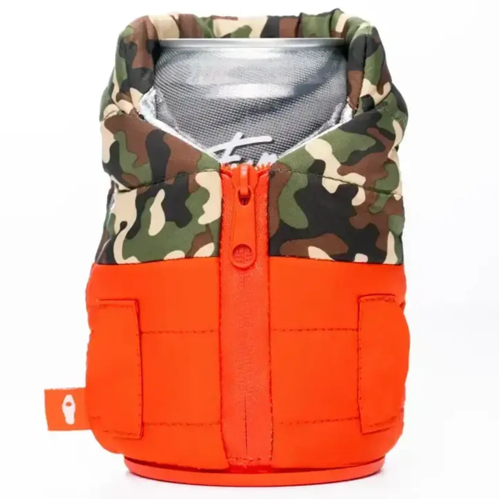 Puffin The Puffy Vest (Red&Woodsy) - 12oz Can Insulator